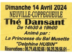 Annonce Thé Dansant Neuville Coppegueule Neuville-Coppegueule Somme