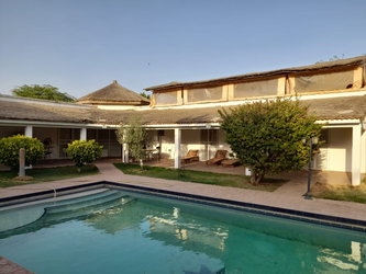 piscine, vu extérieur