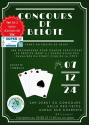 Annonce Concours belote Aunac Charente