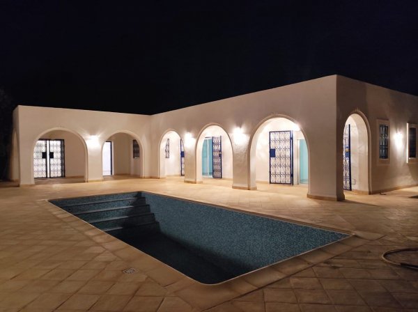 Vente Maison neuve d'architecture typique Titre bleu Djerba Tunisie