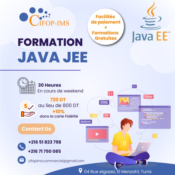 Formation Java JEE L'Ariana Tunisie