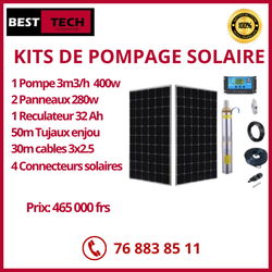 KIT DE POMPAGE SOLAIRE