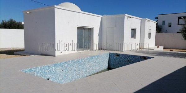 Vente Villa titrée nouvelle construction piscine Djerba Sidi Yeti