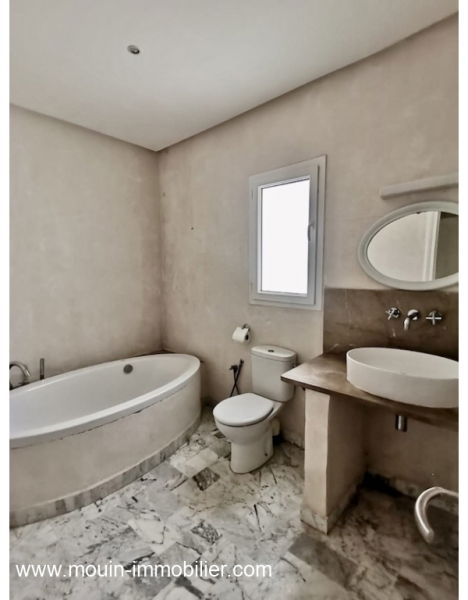 Villa de plein pieds à louer à hammamet