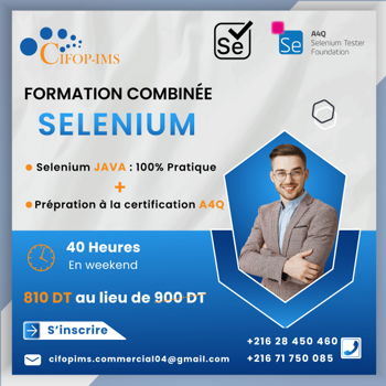 Annonce Formation Selenium Java Préparation A4Q Tunis Tunisie