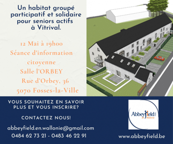 1 habitat groupé solidaire pour seniors actifs Vitrival Fosses Villes