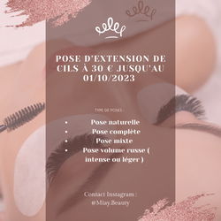 Pose d'Extension cils 30€Morangis Essonne