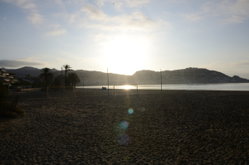 Levé de soleil sur la plage