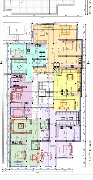 Immeuble plan 3ème étage