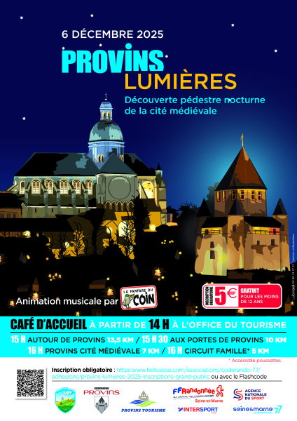 Affiche Provins Lumière 2025