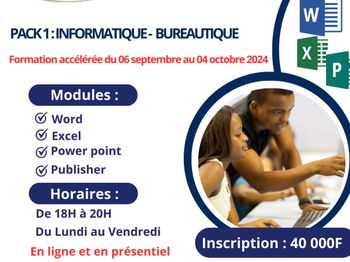 Annonce Formation Informatique Bureautique Dakar Sénégal