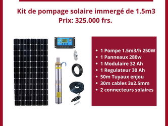 kit pompage solaire