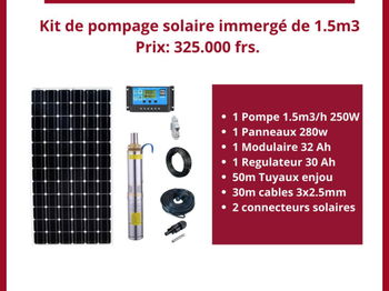 kit pompage solaire