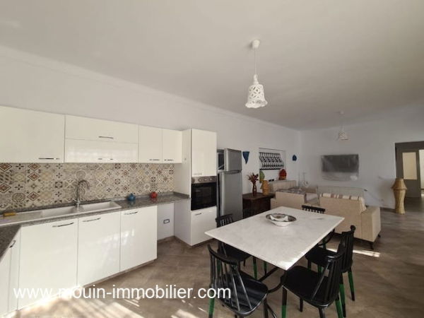 Villa S+3 de plein pieds à louer à Hammamet