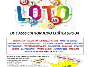 Loto l&#039;Association Judo Châteauroux Châteauroux Indre