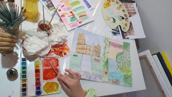 art plastique - aquarelle