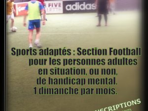 Football adapté pour public handicapé mental Paris