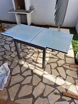 Table rallongée 1.80 x0.90