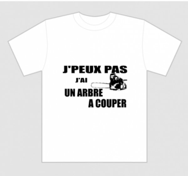 tee-shirt bucheron Ardon Jura