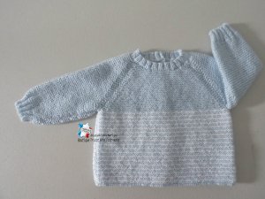 Brassière tricotée main layette bébé