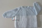 Brassière tricotée main layette bébé