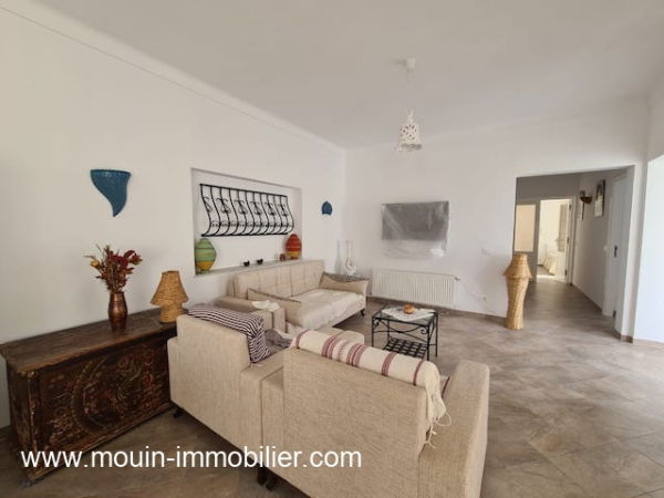 Villa S+3 de plein pieds à louer à Hammamet