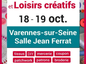 Affiche du Salon de la couture et des loisirs créatifs en Seine et Marne