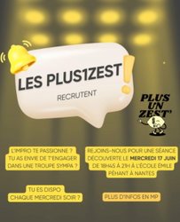 Atelier découverte des "Plus 1 Zest'" Impro Nantes Loire Atlantique