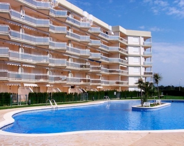 Superbe appartement 6 personnes 2&ordm ligne mer piscine collective Miami Playa