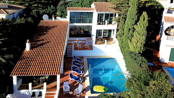 Annonce location Minorque superbe villa mer piscine privée bar 6 couchages À quelques pas plage Vues fantastiques mer Palma Majorque