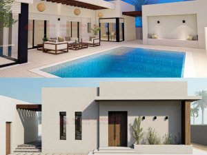 Vente achat maison titre bleu djerba zone urbaine Tunisie