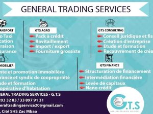 Annonce Vente General Trading Services Rufisque Sénégal