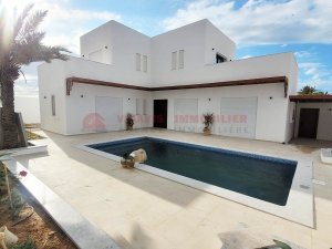 Annonce Vente villa piscine Djerba zone urbaine titre bleu Tunisie