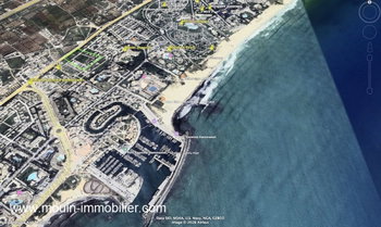 terrain avec titre bleu individuel à vendre à Yasmine Hammamet