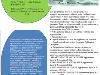 4 G&amp;icirc tes piscine classés 2dans mas typiquement ardéchois Orgnac-l&#039;Aven