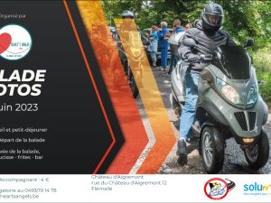 Balade motos profit Heart&#039;s Angels ASBL Liège Belgique
