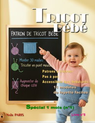 Livre tricot bébé n°8 layette facile patron à tricoter