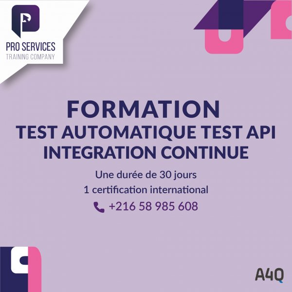 Formation Test Automatique L'Ariana Tunisie