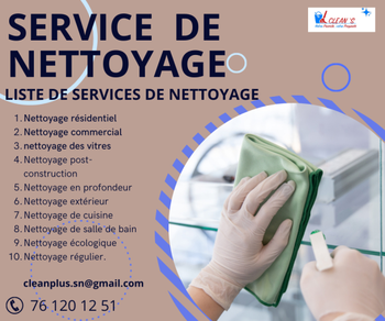 LISTE SERVICE NETTOYAGE Dakar Sénégal