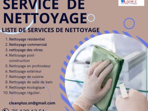 liste service nettoyage Dakar Sénégal
