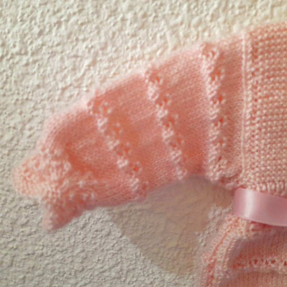 Brassière tricot bébé layette tricotée main