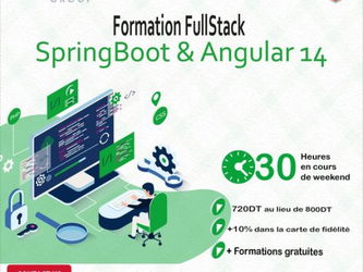 Annonce Formation Full Stack Angular Spring Boot L&#039;Ariana Tunisie