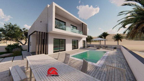 Vente Projet Villa piscine Z U Houmt Souk Djerba Tunisie