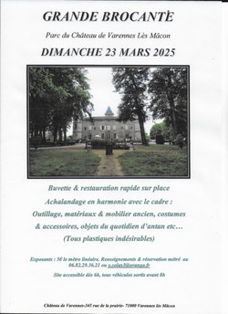 Brocante au château de Varennes