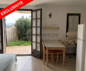 Vente agréable studio beau jardin Calvi Corse