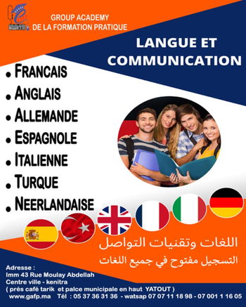 Langue Communication Kenitra Rabat Maroc