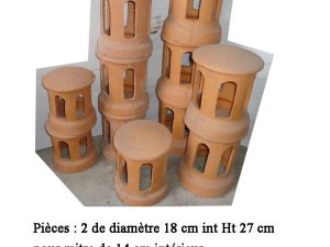 Annonce lanternes cheminee terre cuite Thaon-les-Vosges
