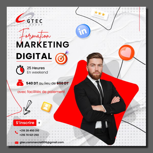Maîtrisez Marketing Digital L'Ariana Tunisie