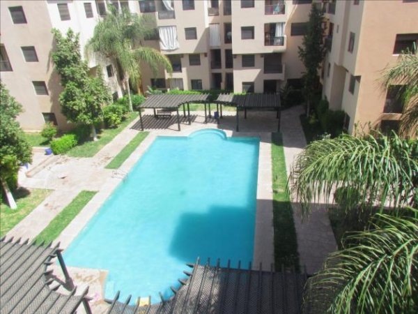 location longue durée meublé piscine Marrakech Maroc