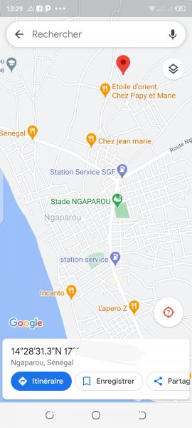 Vente Terrain 600 mètre carré ngaparou Saly Portudal Sénégal